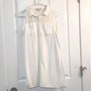 V- Neck Sheer formal button up